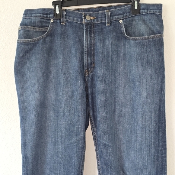 Perry Ellis Mens Jeans 36x30 Blue  Denim Straight Leg Pocket Casual School Work - Picture 5 of 13